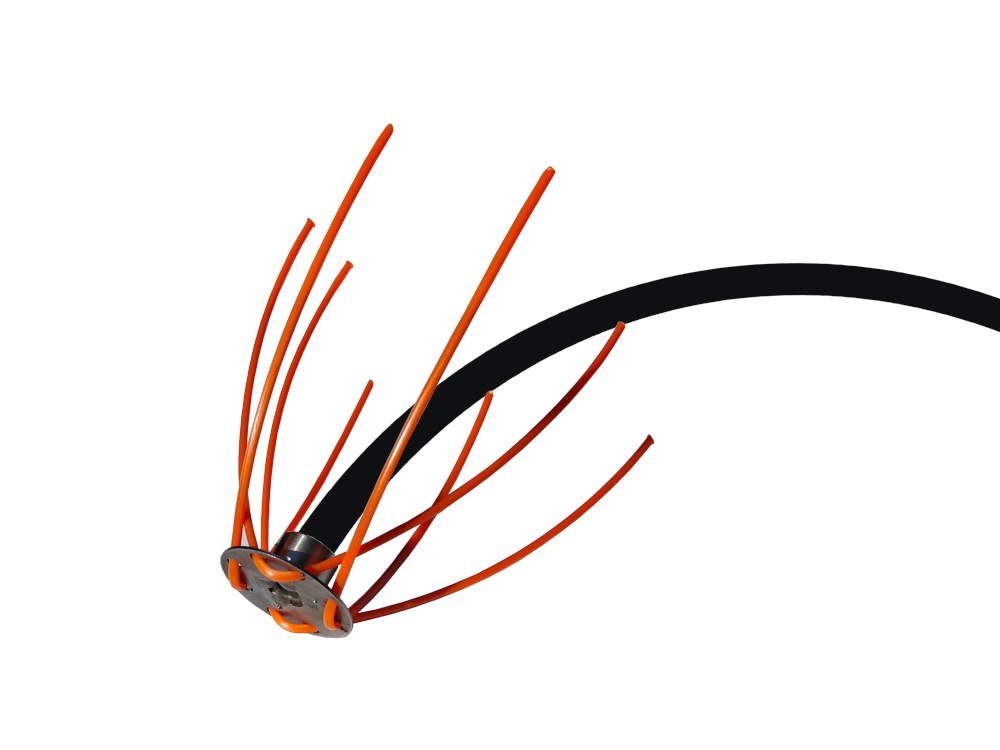 wycieta głowica żyłka i przewód